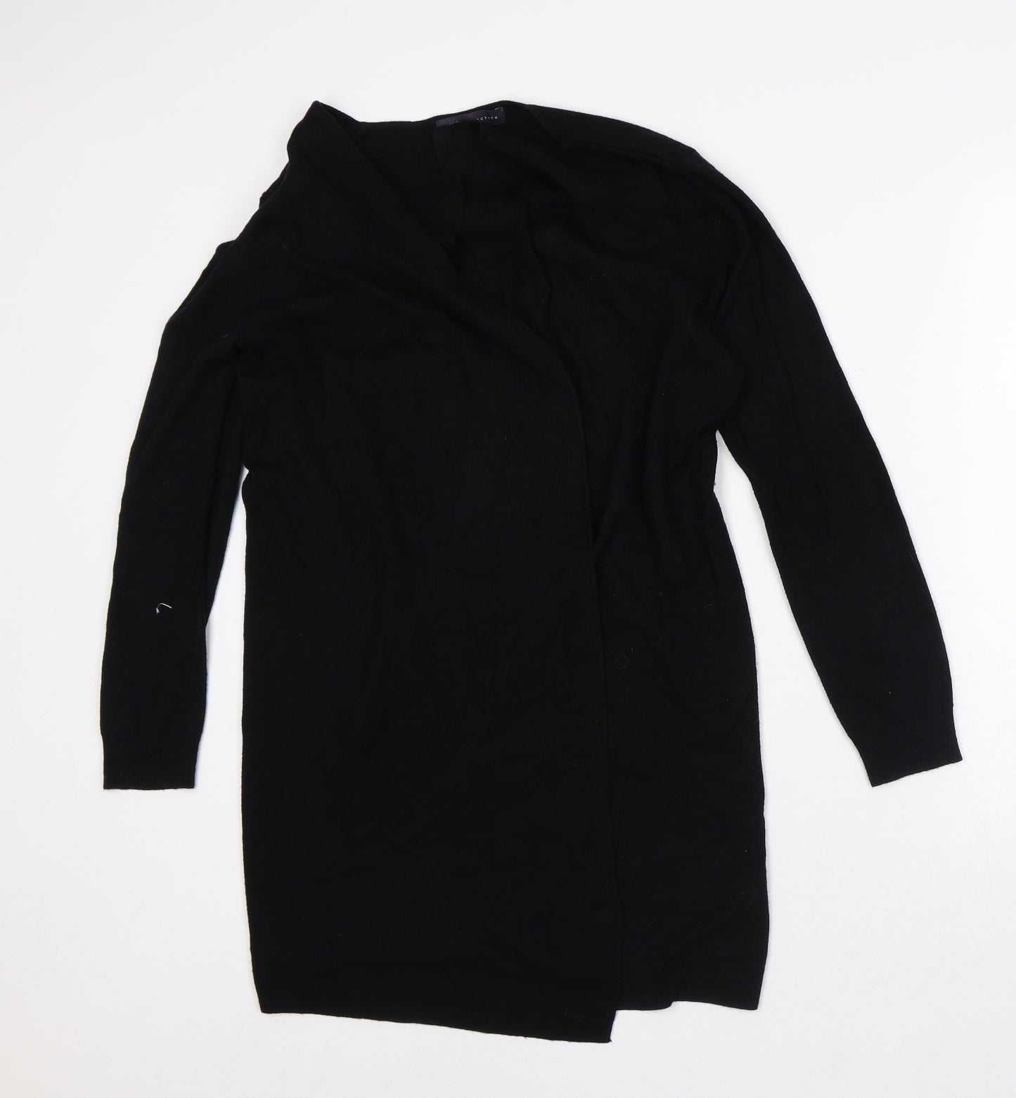 Marks and Spencer Womens Black Round Neck Polyester Cardigan Jumper Size M