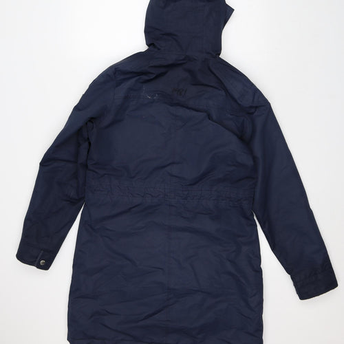 Regatta Womens Blue Rain Coat Coat Size 12 Zip