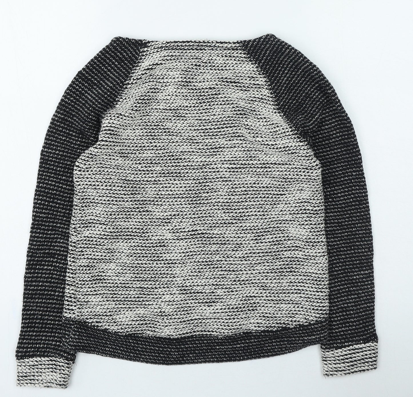 Peacocks Womens Grey Round Neck Cotton Pullover Jumper Size 8