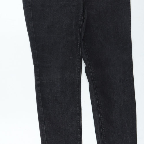 Preworn Womens Black Cotton Skinny Jeans Size 34 in L28 in Regular