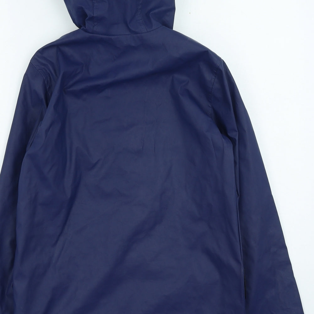 Topshop Womens Blue Rain Coat Coat Size 6