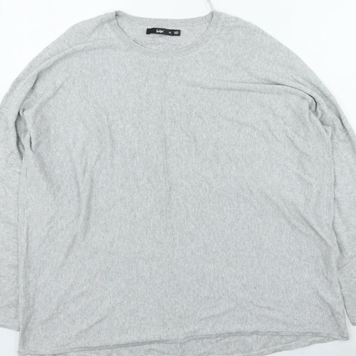 Sportsgirl Womens Grey Round Neck Cotton Pullover Jumper Size XL