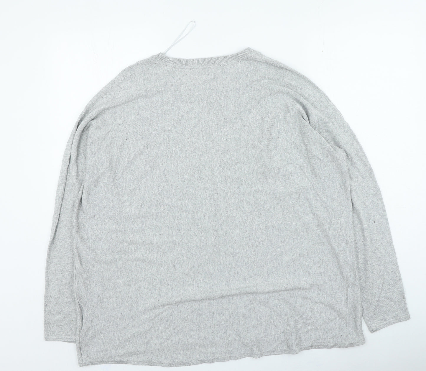 Sportsgirl Womens Grey Round Neck Cotton Pullover Jumper Size XL