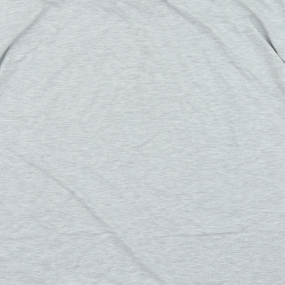 George Womens Grey Cotton Basic T-Shirt Size 12 Round Neck - Athletic 1967