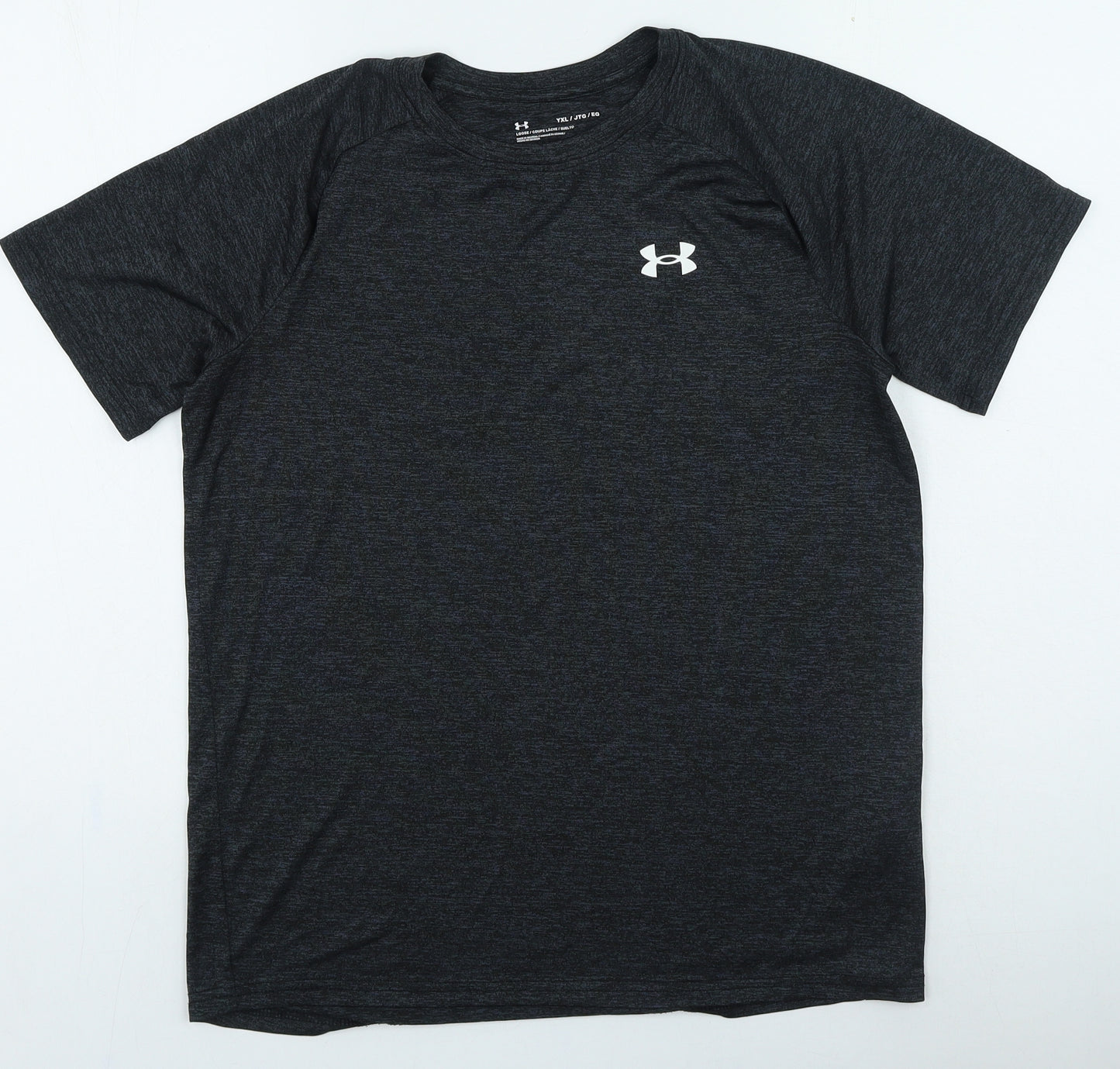 Under armour Mens Grey Polyester T-Shirt Size XL Round Neck