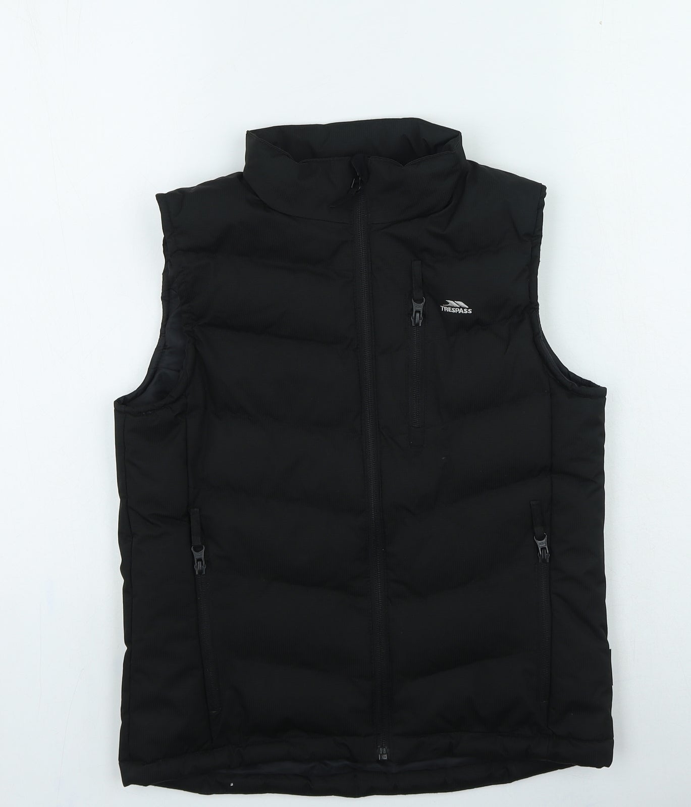 Trespass Boys Black Gilet Jacket Size 11-12 Years Zip