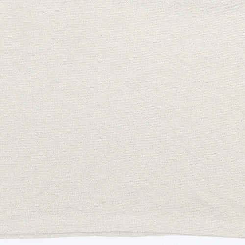 H&M Womens Beige Crew Neck Viscose Pullover Jumper Size M