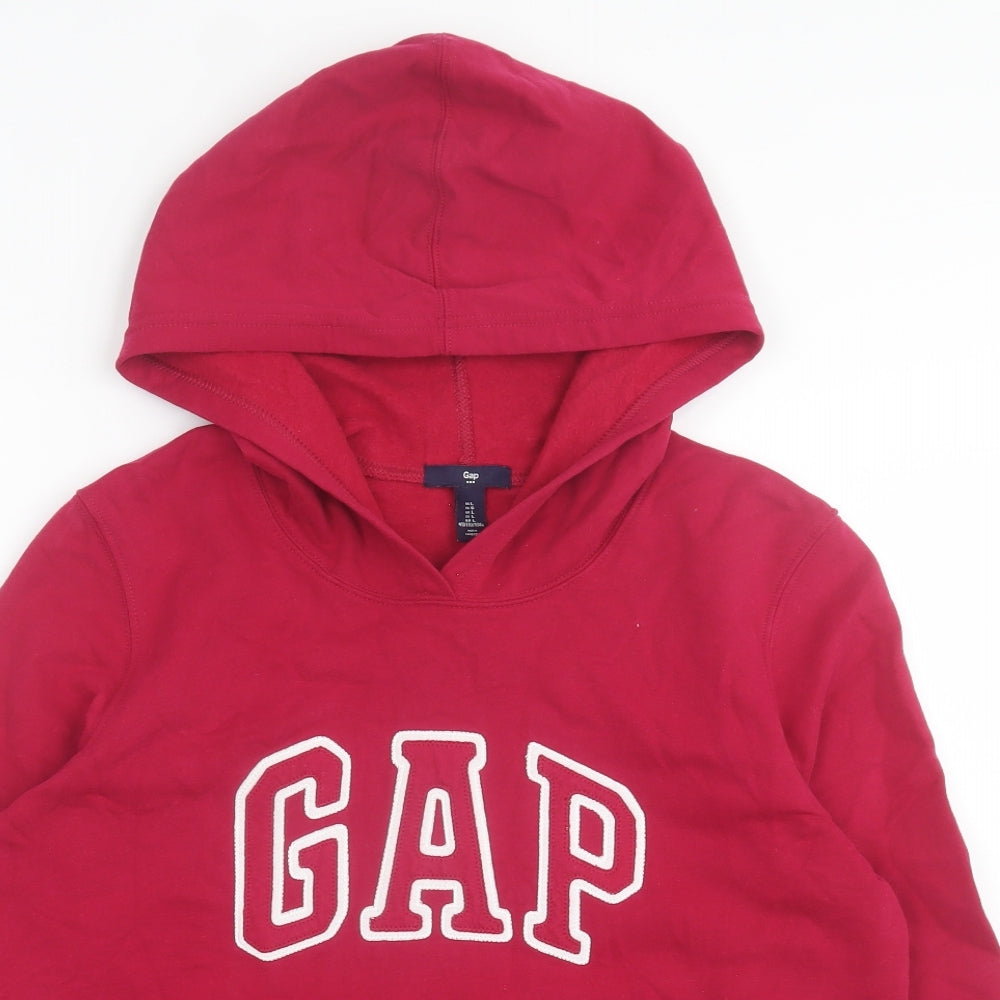 Gap Womens Pink Cotton Pullover Hoodie Size L Pullover