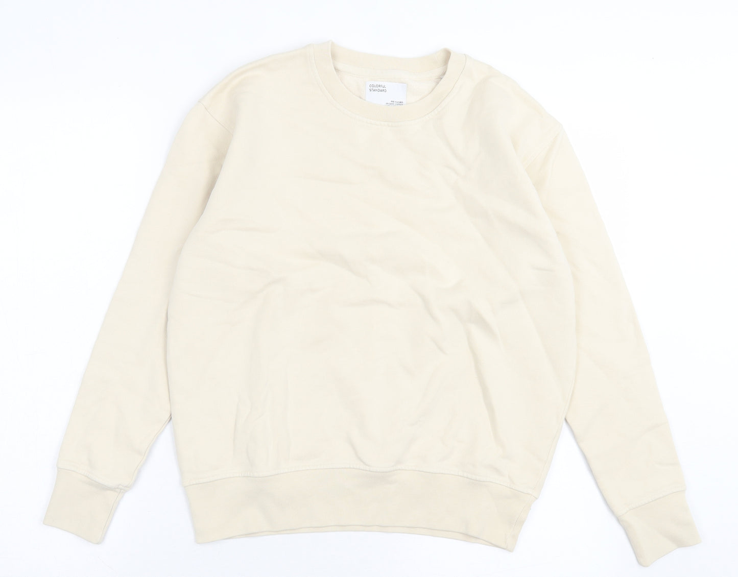 Colorful Standard Womens Beige Cotton Pullover Sweatshirt Size XS Pullover