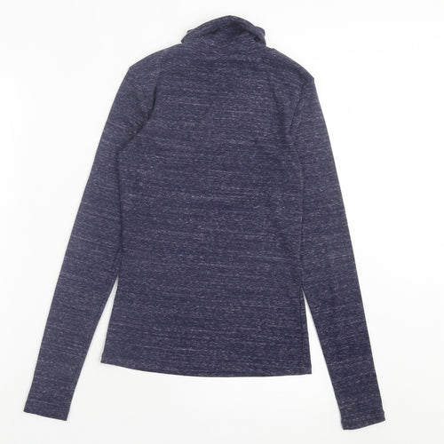 Noisy may Womens Purple Polyester Basic T-Shirt Size XS Roll Neck