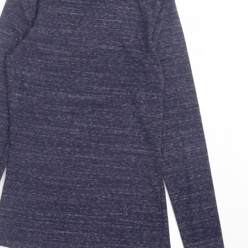 Noisy may Womens Purple Polyester Basic T-Shirt Size XS Roll Neck
