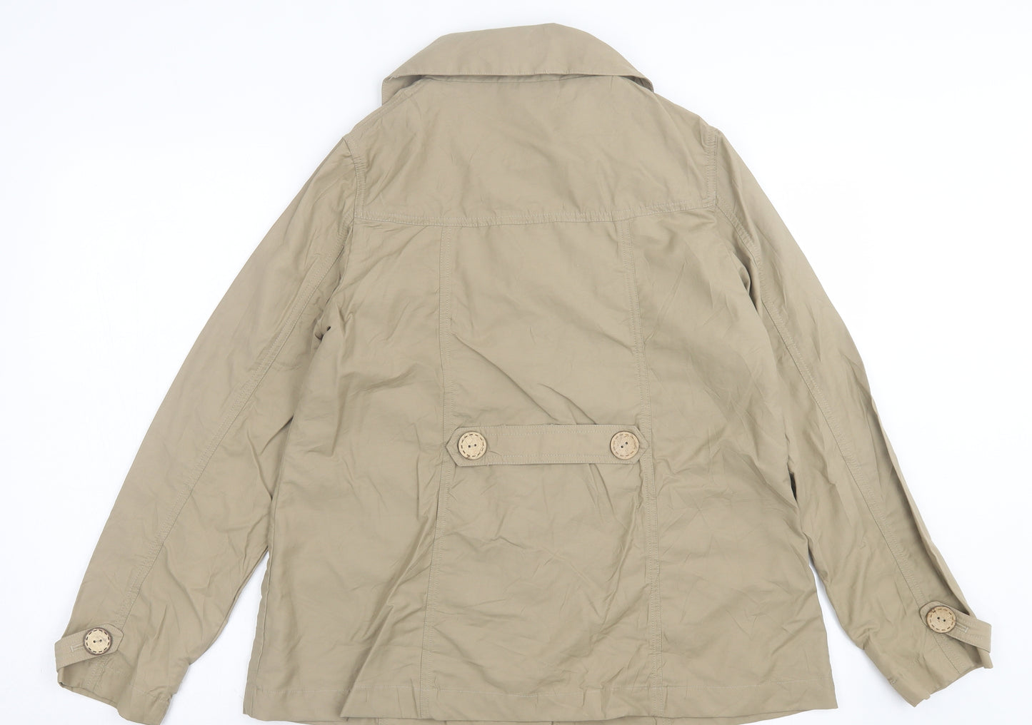 Sevenhill Womens Beige Jacket Size L Button