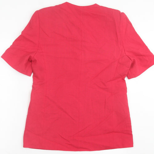 Klass Womens Pink Jacket Size 12 Button
