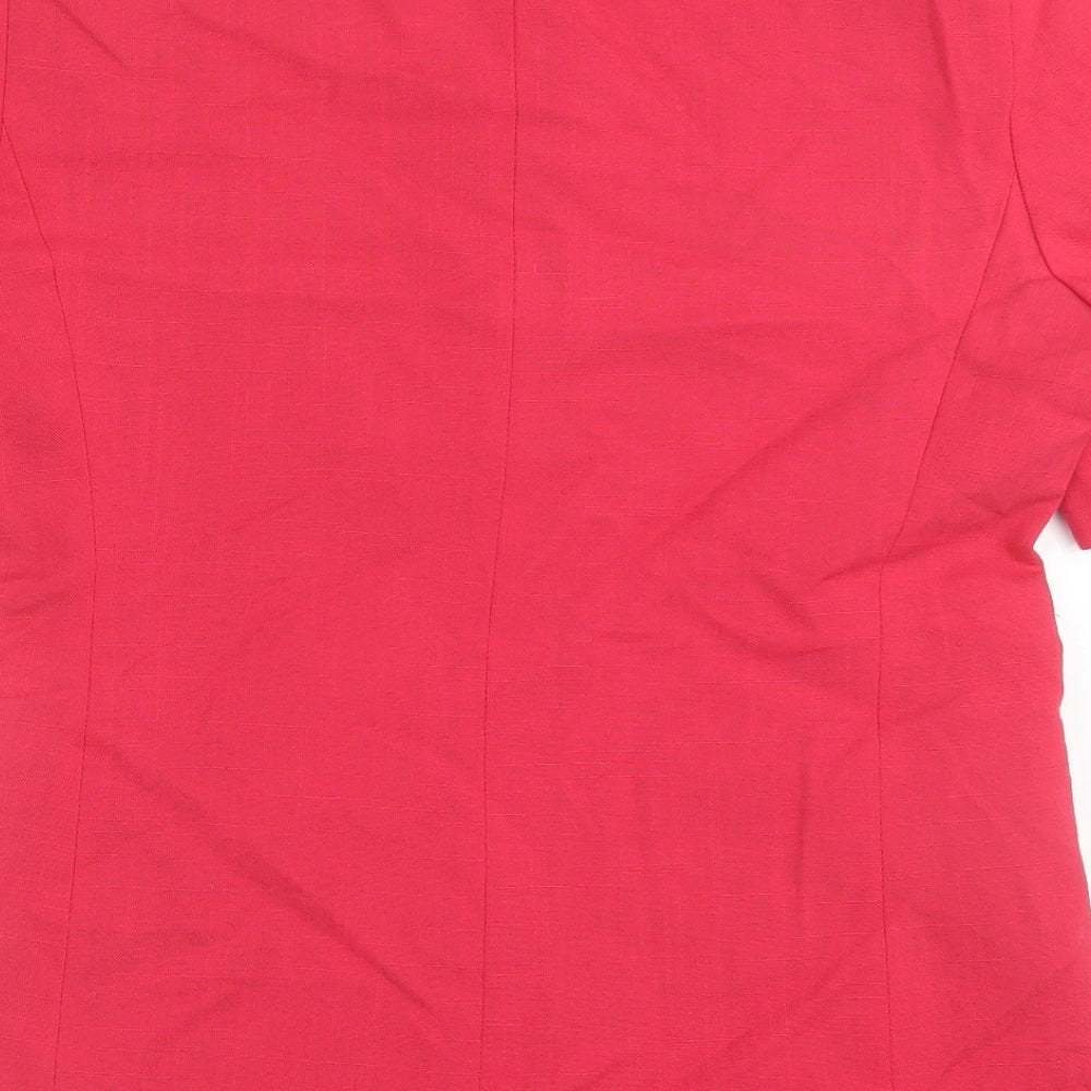 Klass Womens Pink Jacket Size 12 Button