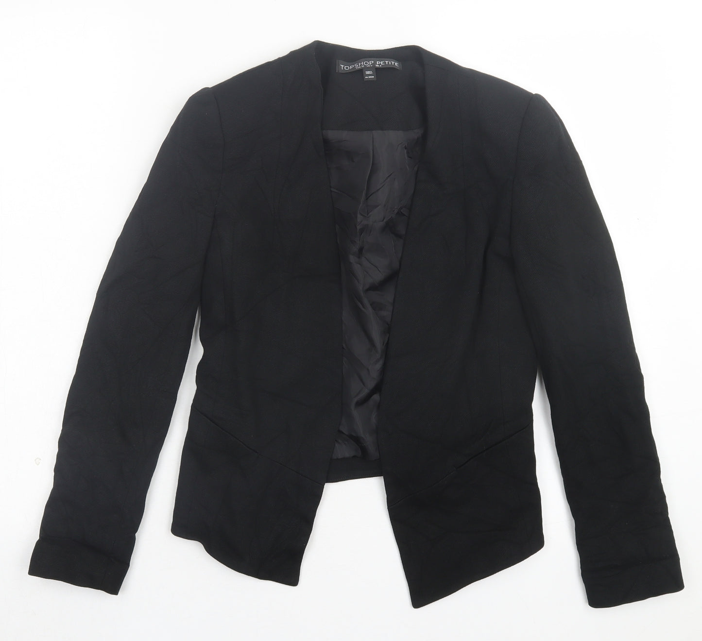 Topshop Womens Black Jacket Blazer Size 4