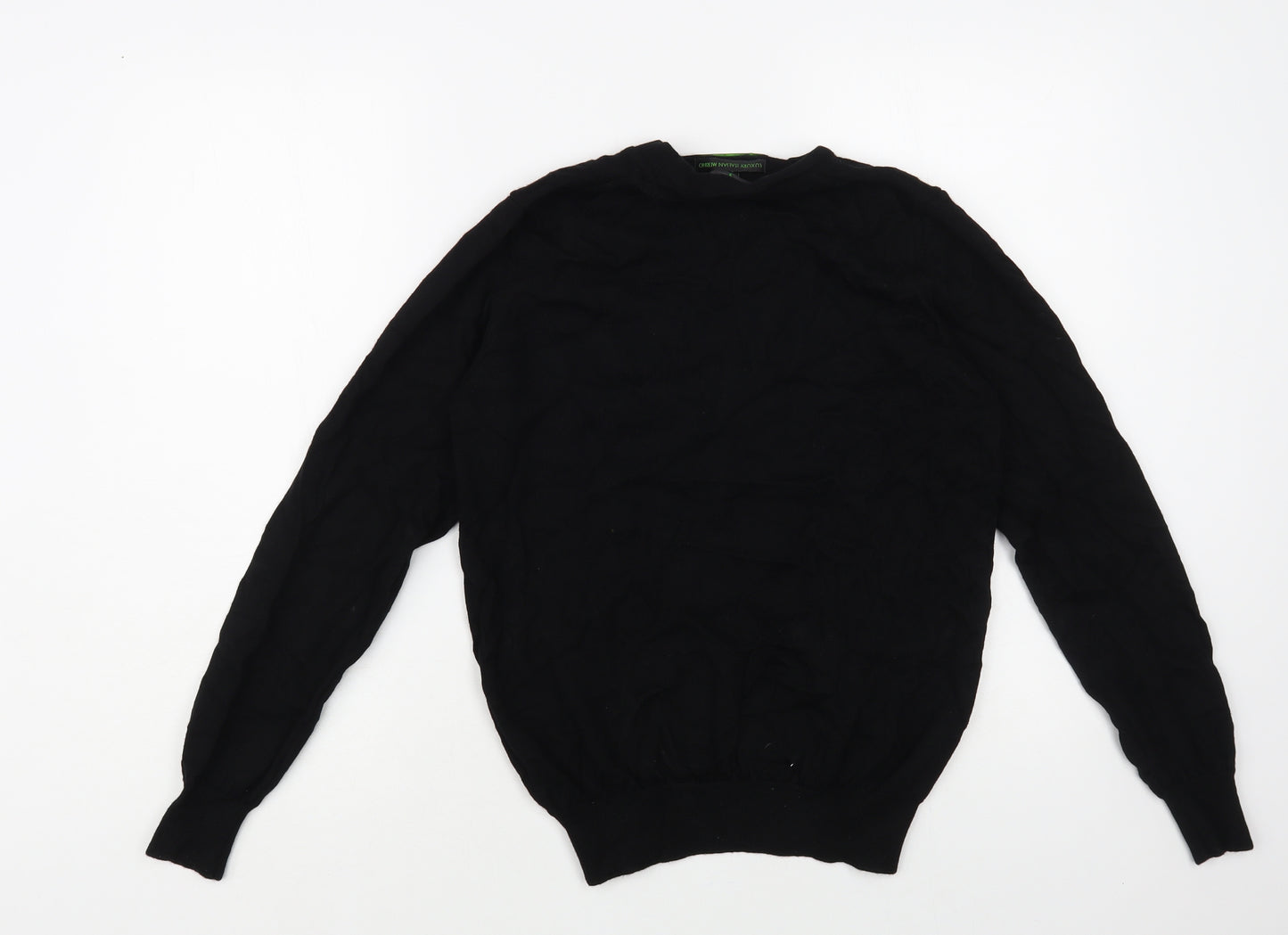 Jasper Conran Mens Black V-Neck Wool Cardigan Jumper Size S