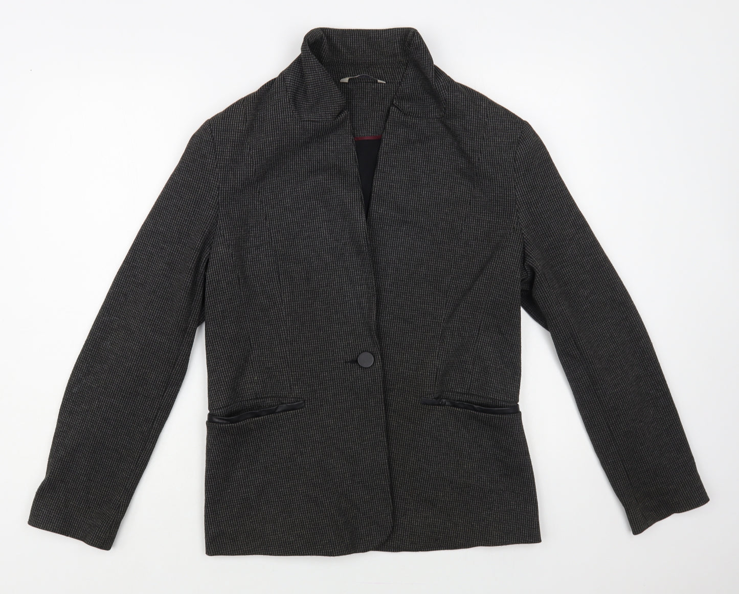 George Womens Grey Jacket Blazer Size 16 Button