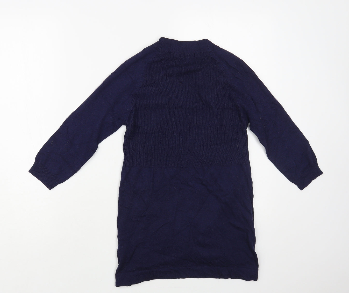 George Womens Blue V-Neck Nylon Cardigan Jumper Size 8