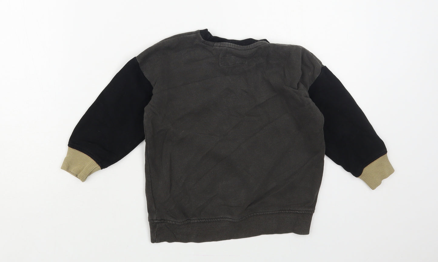 NEXT Boys Grey Cotton Pullover Sweatshirt Size 2-3 Years Pullover - Awesome