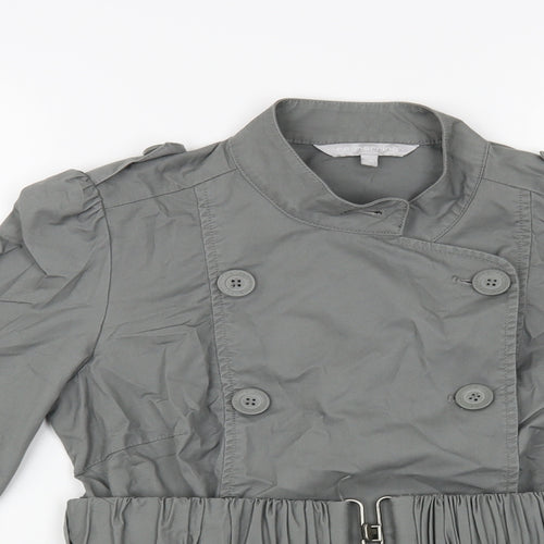 Red Herring Womens Grey Jacket Size 10 Button