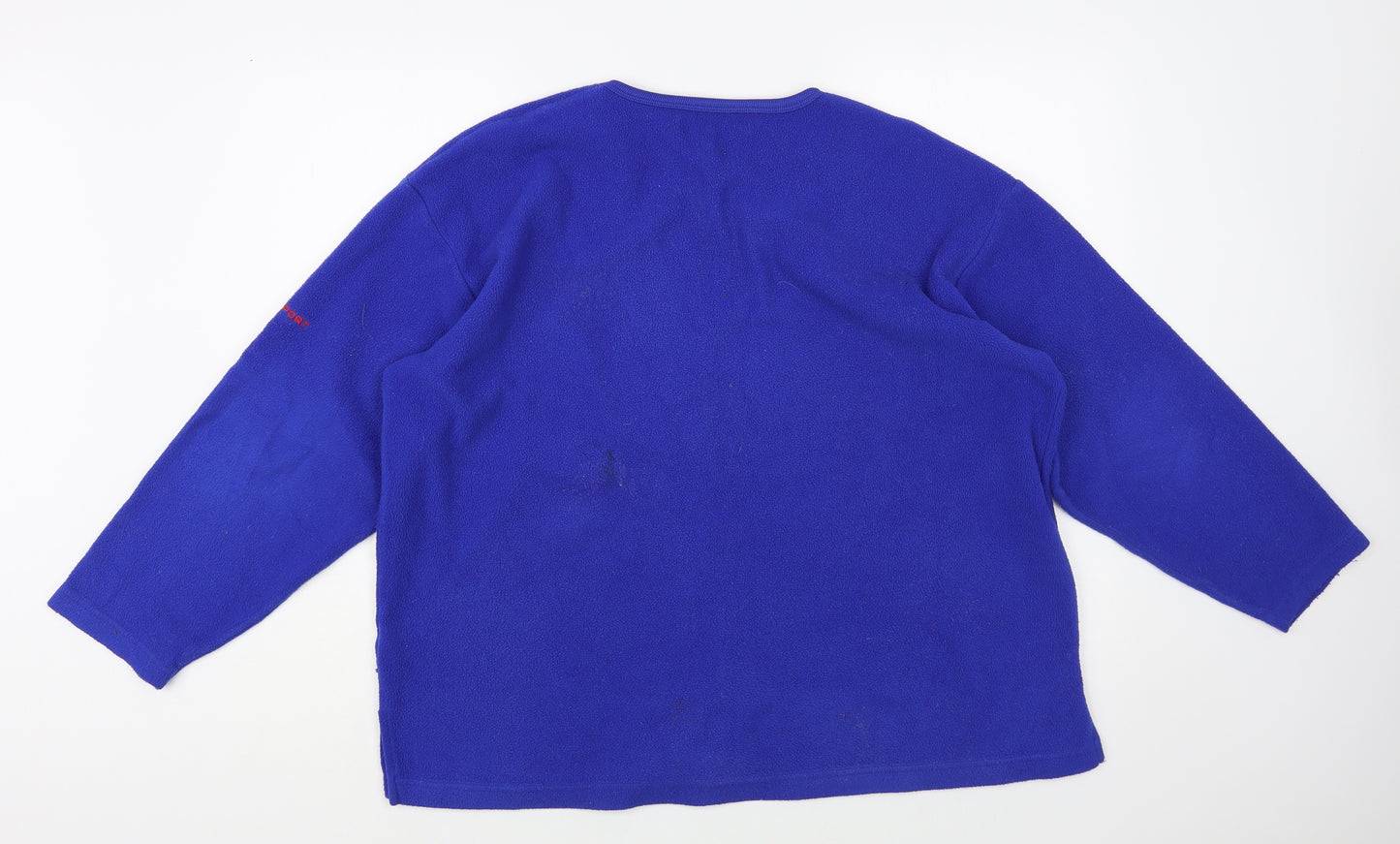 St Bernard Womens Blue Polyester Pullover Sweatshirt Size 16 Pullover