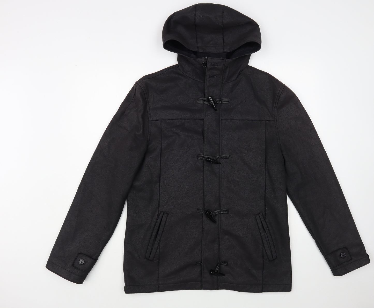 I Love 2 Love Womens Black Jacket Size M Toggle