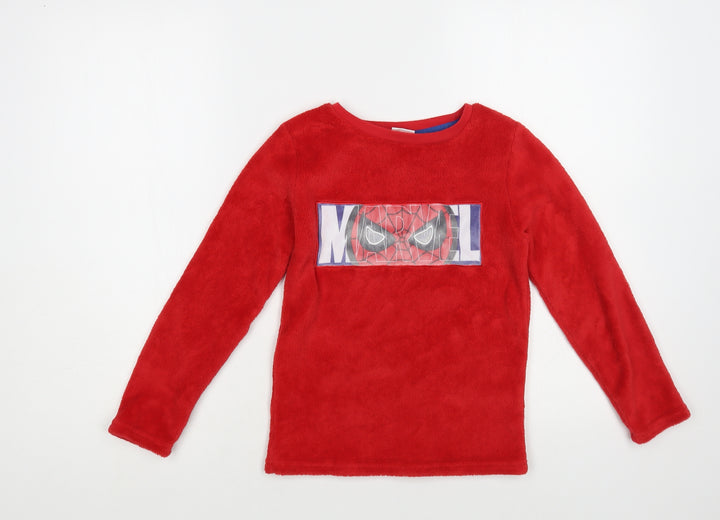 PEP & CO Boys Red Polyester Pullover Sweatshirt Size 8-9 Years Pullover - Spider-Man