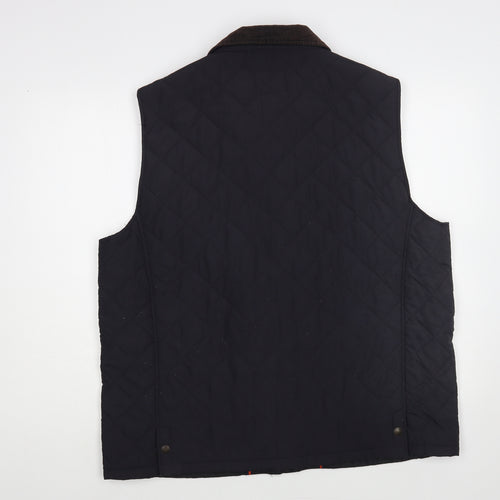 Blue Harbour Mens Blue Gilet Waistcoat Size XL Zip