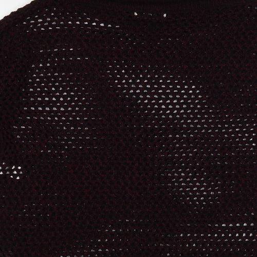 Papaya Womens Purple Roll Neck Acrylic Pullover Jumper Size L