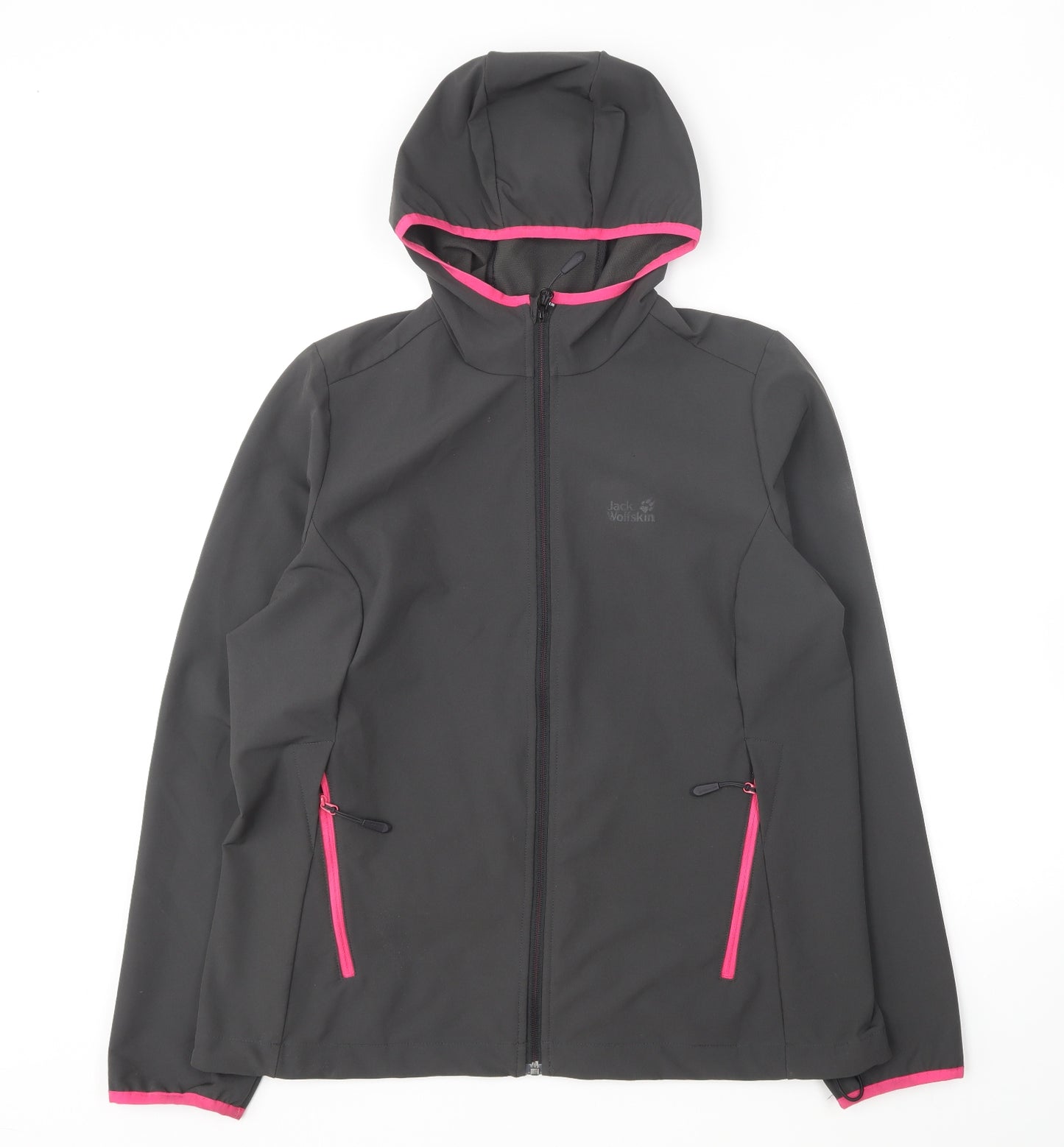 Jack Wolfskin Womens Grey Jacket Size 18 Zip