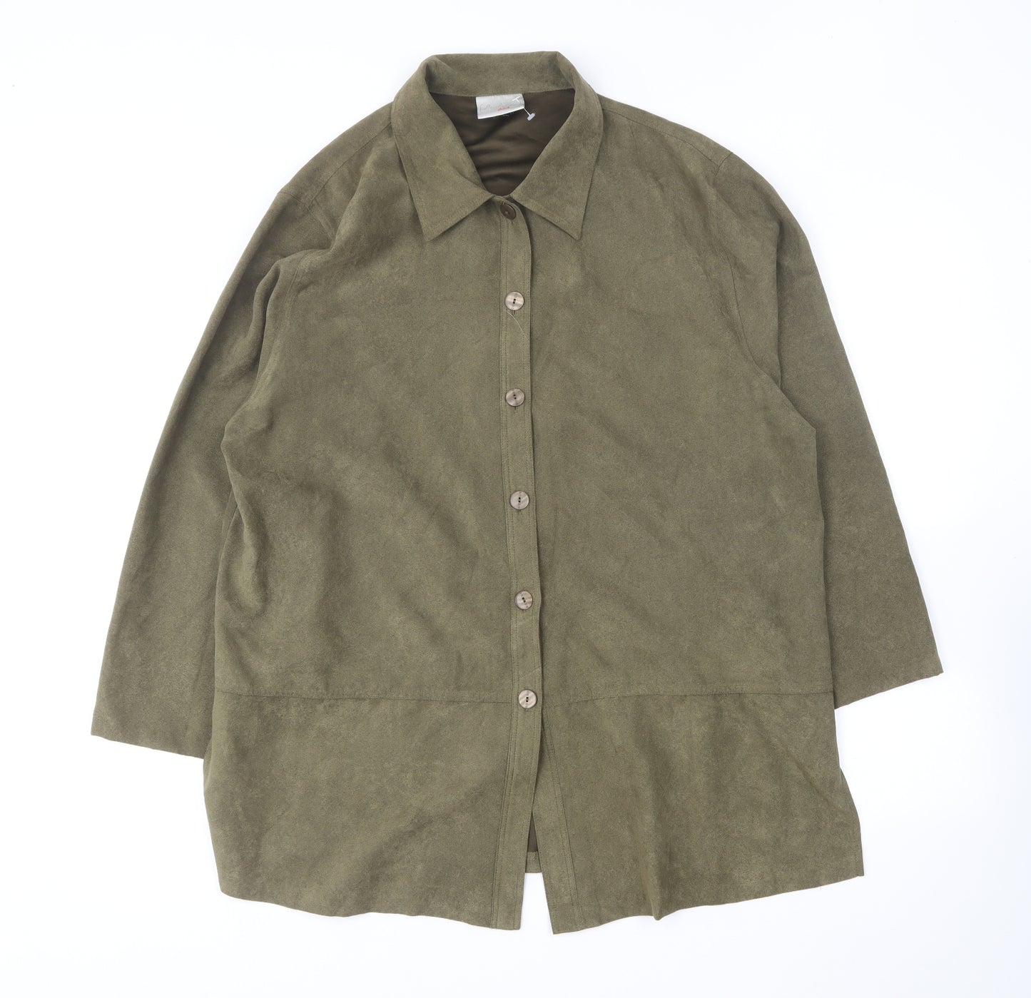 Lady G Womens Green Jacket Size 16 Button