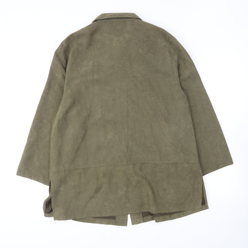 Lady G Womens Green Jacket Size 16 Button