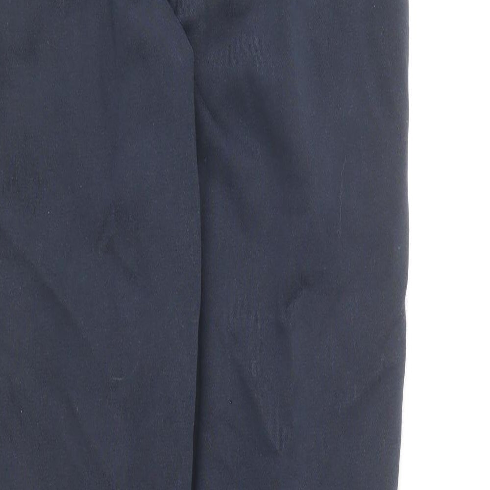 Nike Womens Blue Cotton Jogger Trousers Size XS L26 in Regular Drawstring