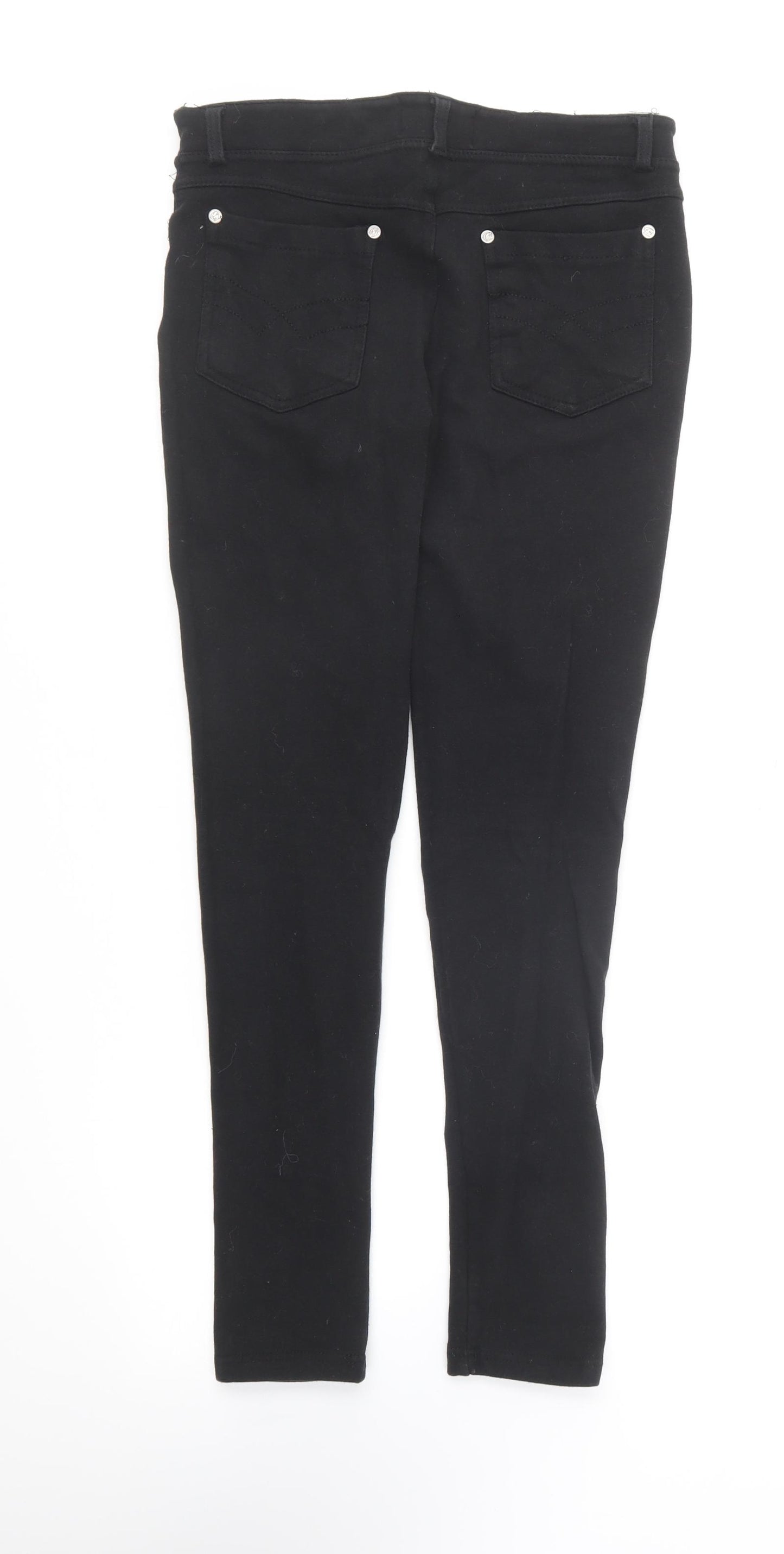 Golddigga Womens Black Cotton Jegging Leggings Size 8 L26 in