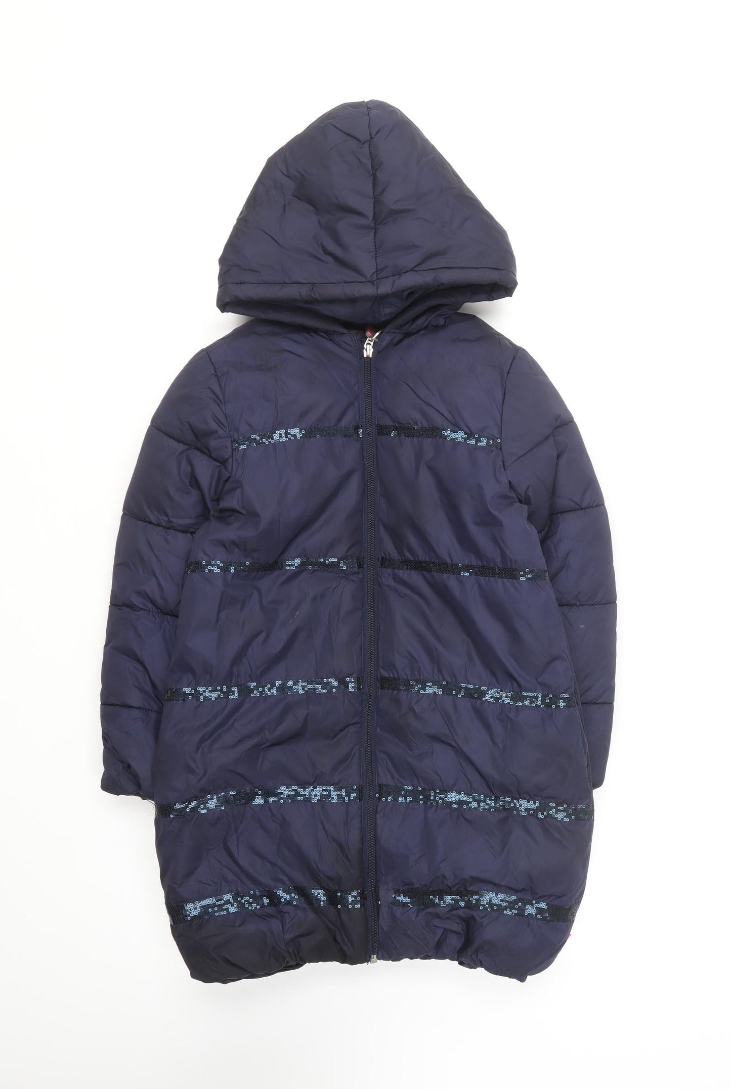 Billieblush Girls Purple Puffer Jacket Coat Size 8 Years