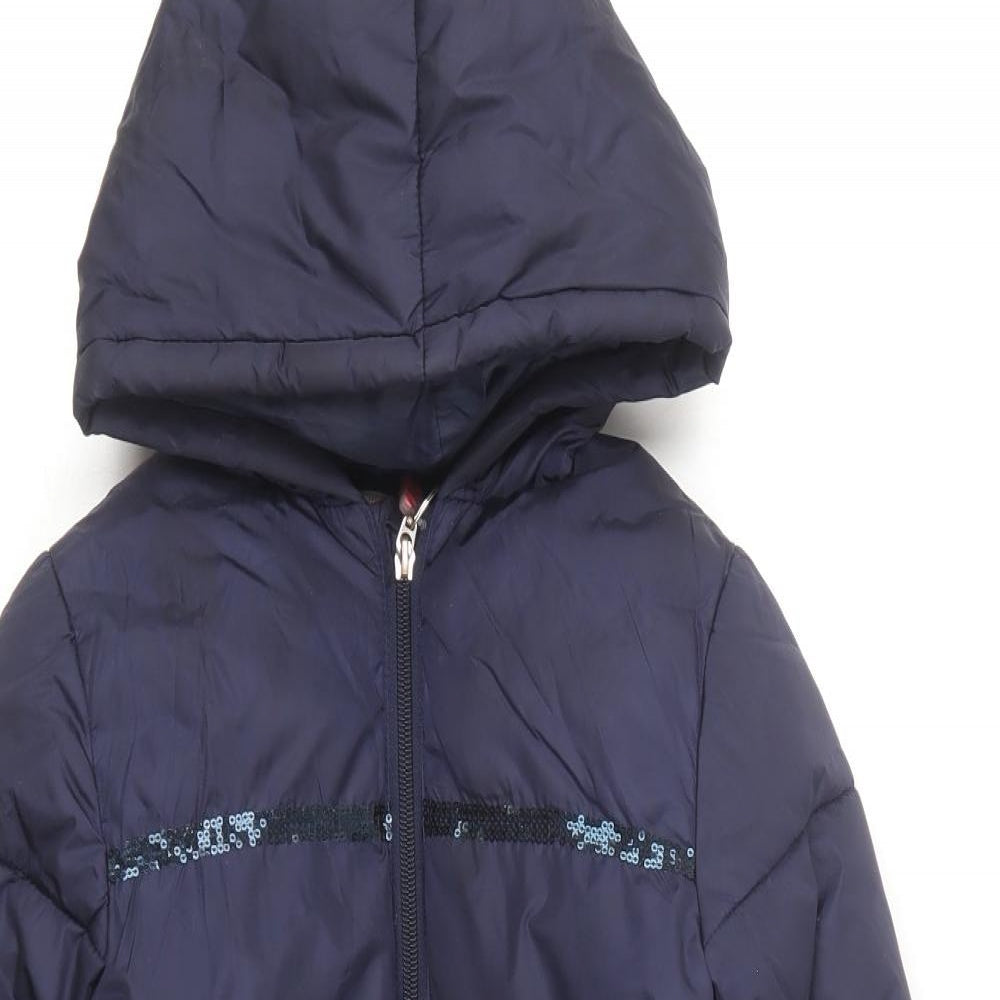 Billieblush Girls Purple Puffer Jacket Coat Size 8 Years