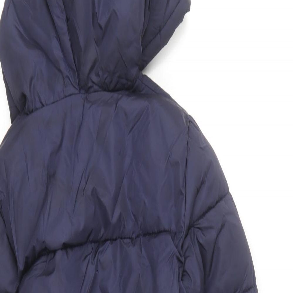 Billieblush Girls Purple Puffer Jacket Coat Size 8 Years