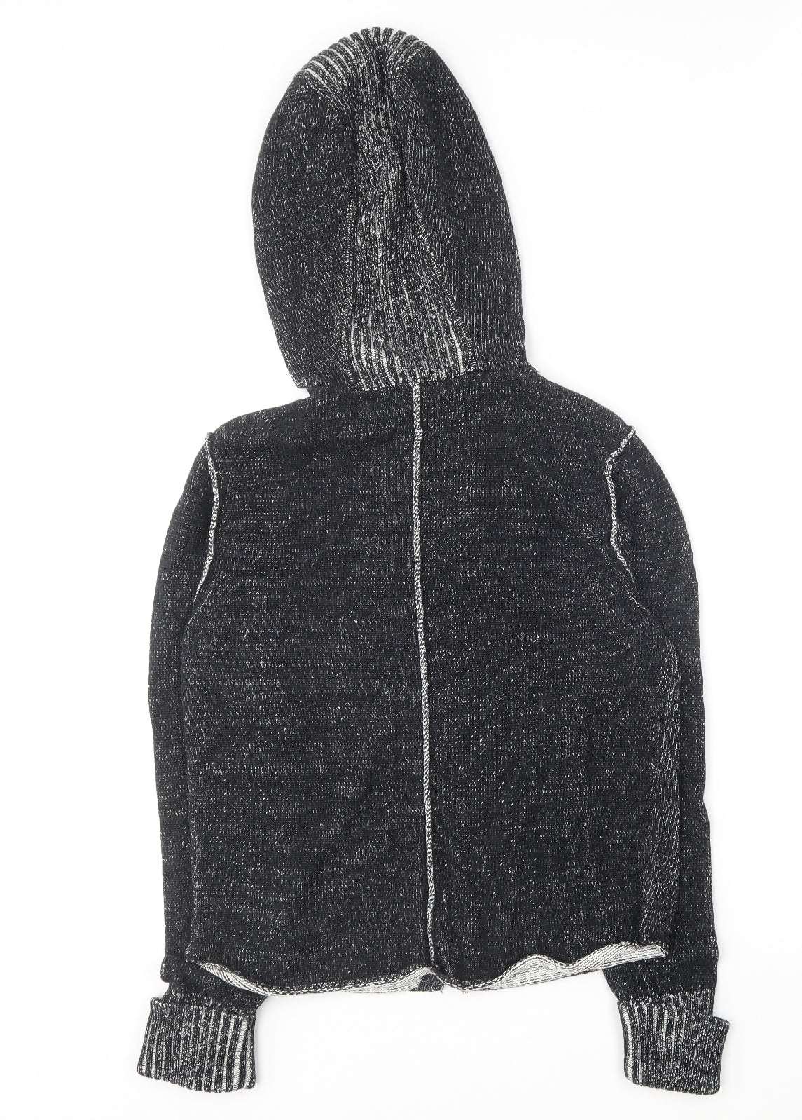Pandemonium Womens Grey Cotton Full Zip Hoodie Size L Zip
