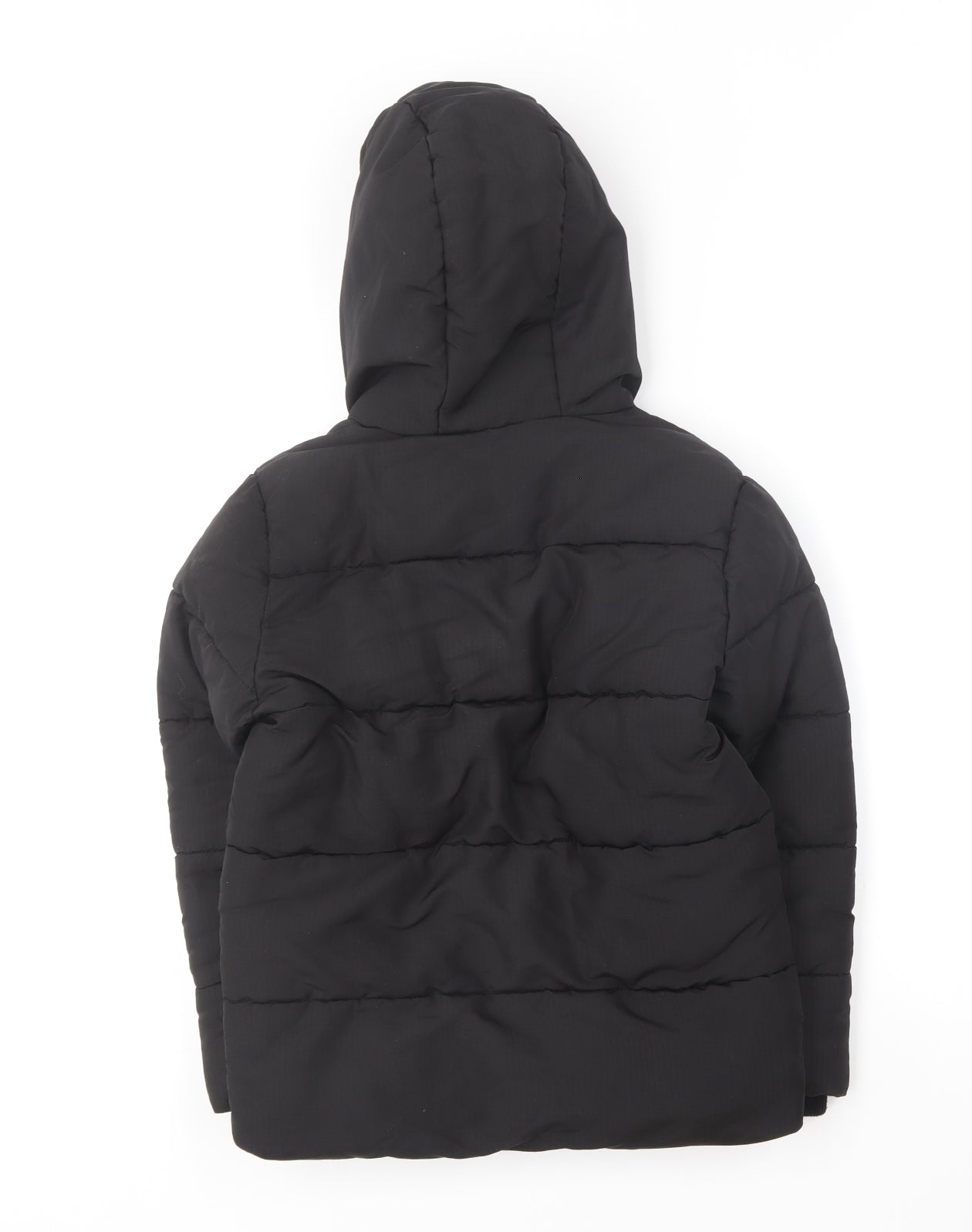 F&F Boys Black Puffer Jacket Coat Size 8-9 Years Zip