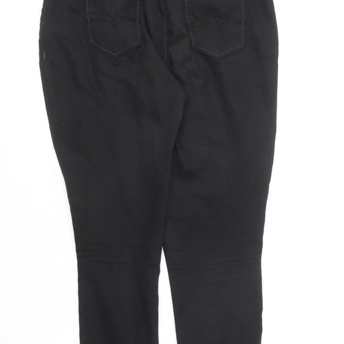 George Womens Black Cotton Skinny Jeans Size 10 L25 in Regular