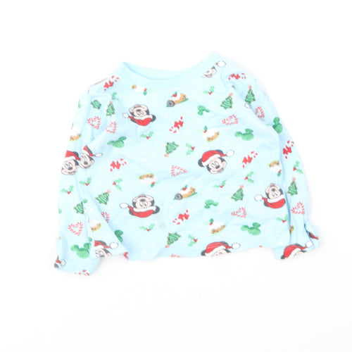 George Boys Multicoloured Geometric Cotton Basic T-Shirt Size 3-6 Months Round Neck - Mickey Mouse