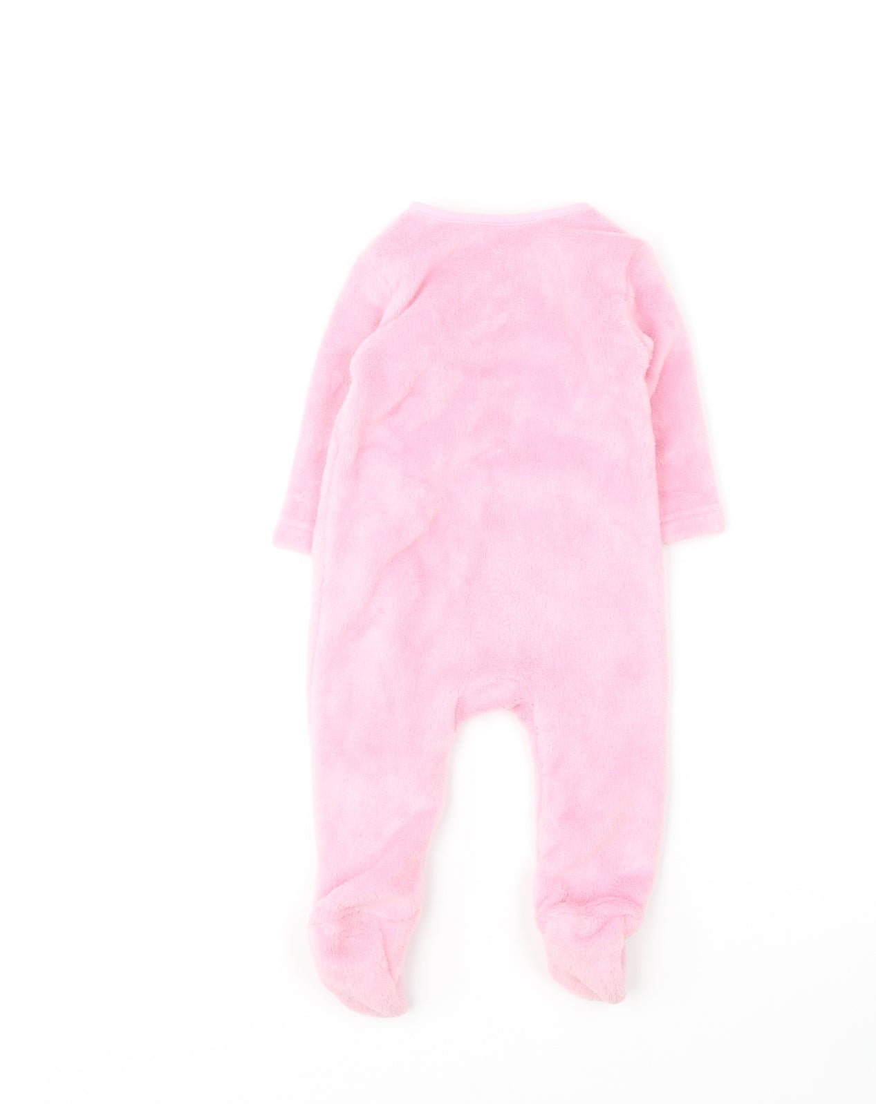 Dunnes Stores Girls Pink Solid Polyester Robe One Piece Size 3-6 Months Zip - Animal