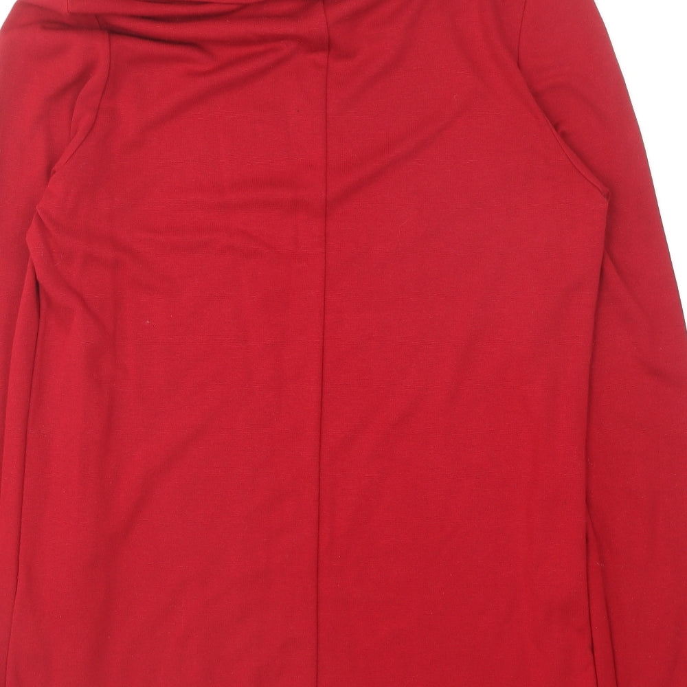 Betty Barclay Womens Red Roll Neck Viscose Pullover Jumper Size 10