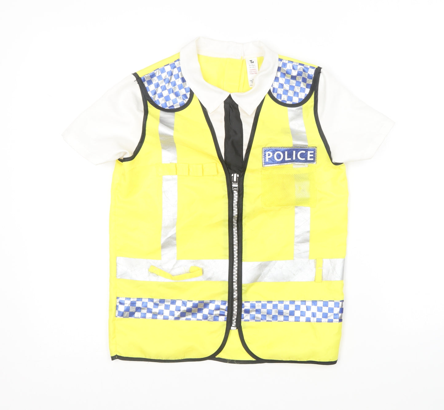 TU Boys Multicoloured Polyester Basic Polo Size 9-10 Years Collared - Police Costume