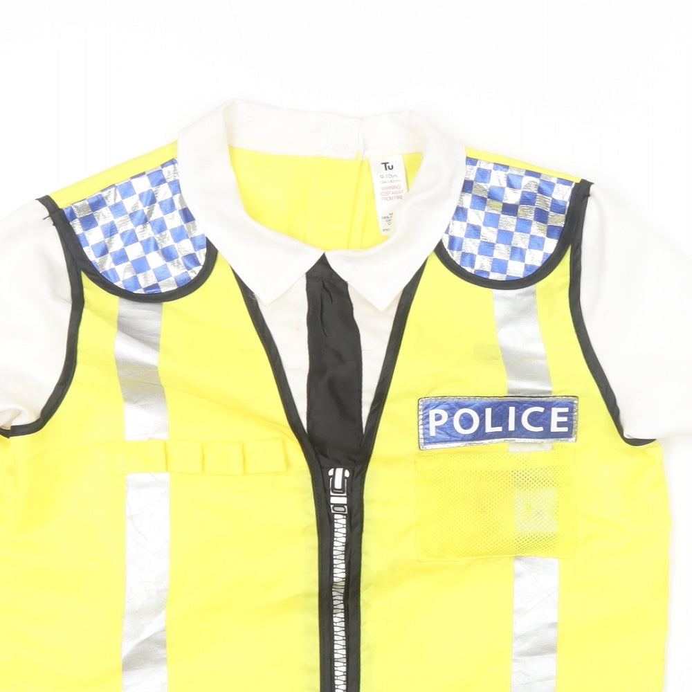 TU Boys Multicoloured Polyester Basic Polo Size 9-10 Years Collared - Police Costume