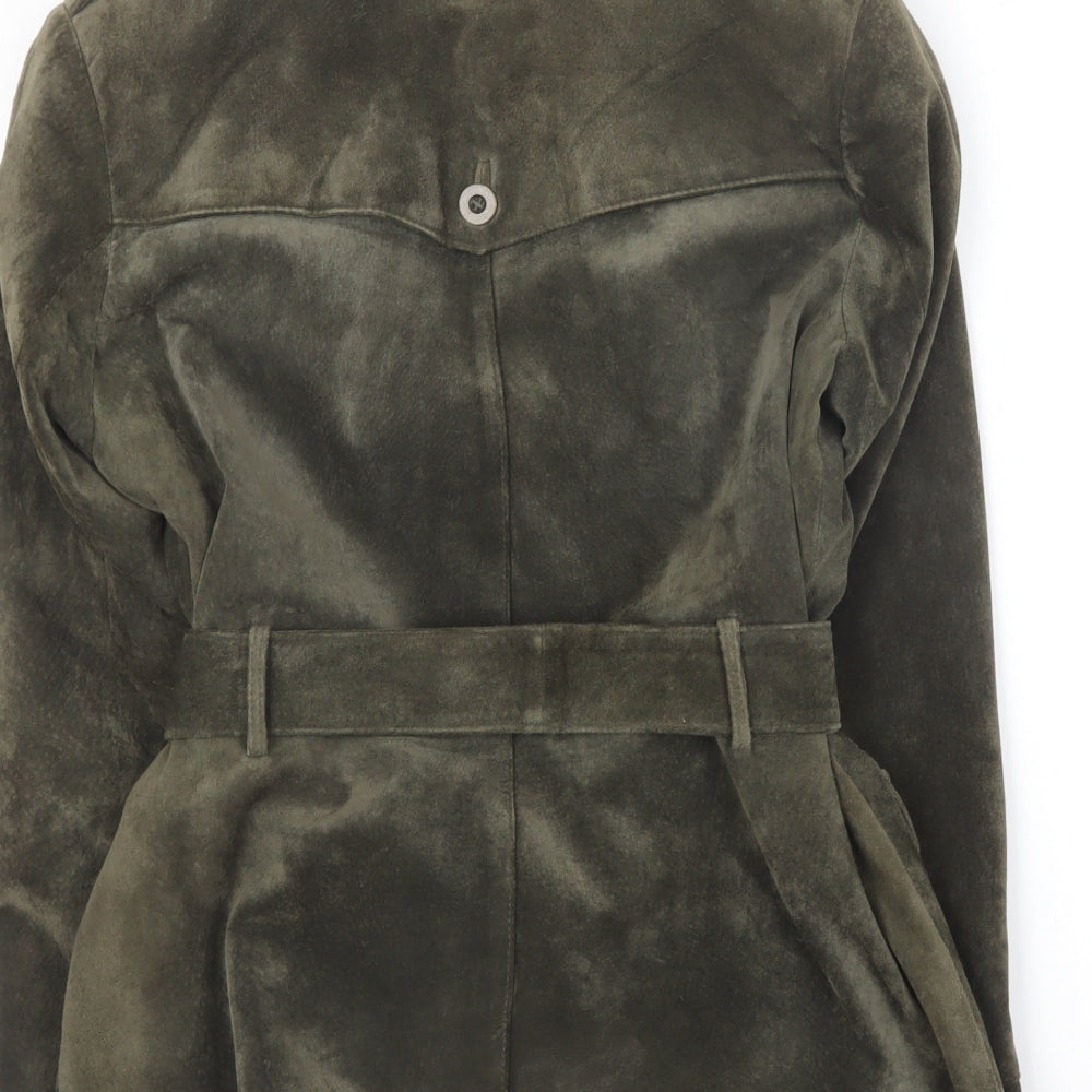 John Lewis Womens Green Jacket Coat Size 12 Button