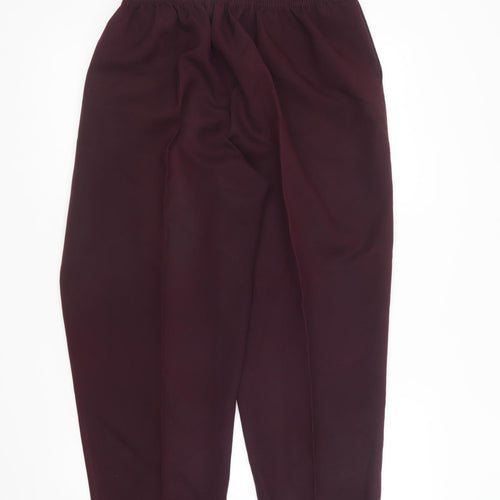 Saira of Manchester Womens Purple Polyester Trousers Size 24 L26 in Regular
