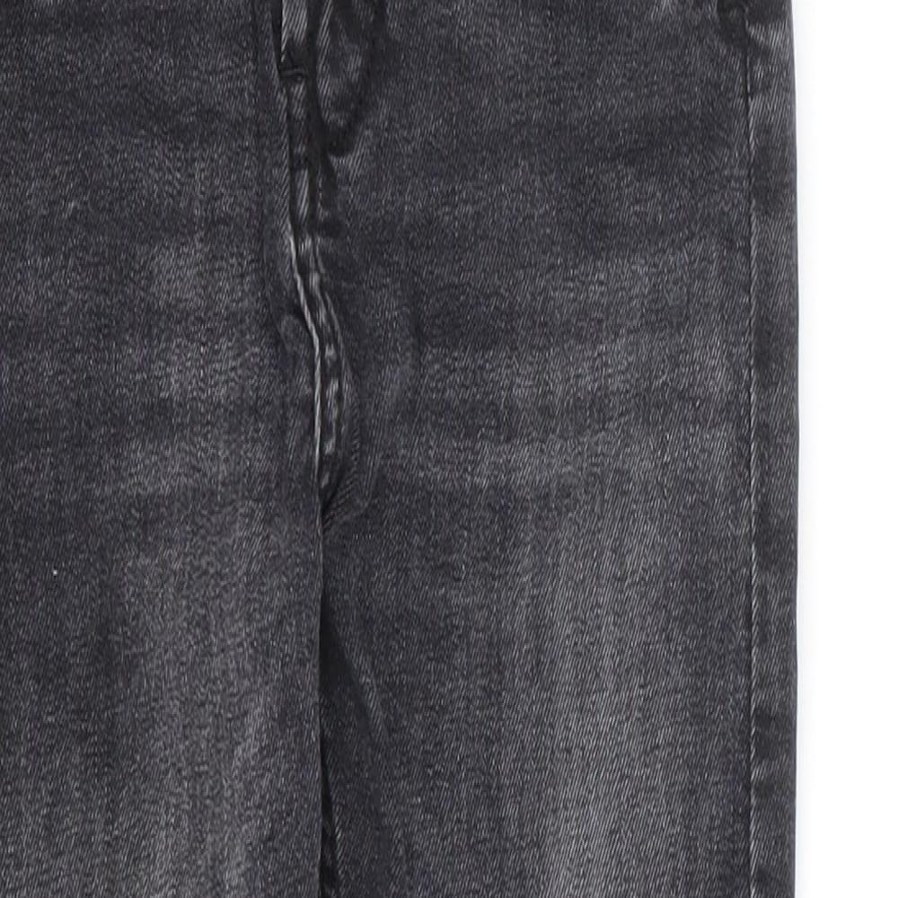 George Boys Black Cotton Skinny Jeans Size 5-6 Years Regular Zip