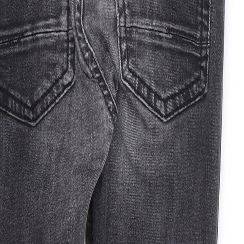 George Boys Black Cotton Skinny Jeans Size 5-6 Years Regular Zip