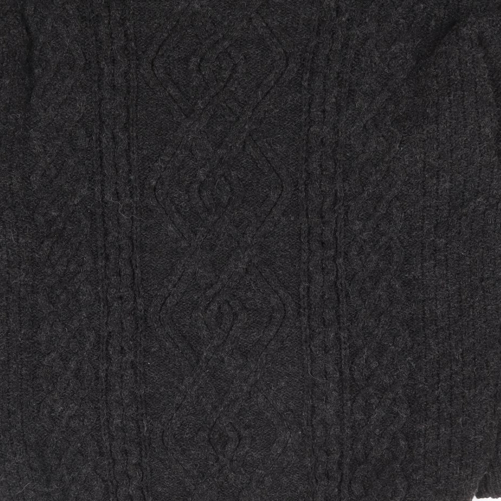 Primark Womens Grey Round Neck Acrylic Pullover Jumper Size 10